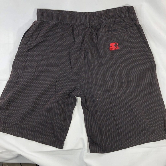 VINTAGE CHICAGO BULL STARTER SHORTS NBA BASKETBALL RED BLACK 90s RARE LARGE - Picture 8 of 12